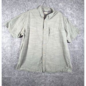 Hobbs Creek Men's Short Sleeve Button Up Shirt Gray Size 3XL